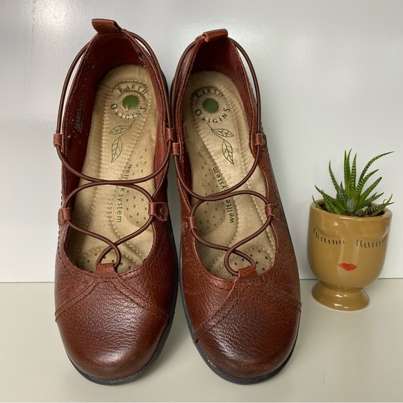 Women's Brown Leather Shoes 8M - Picture 4 of 8